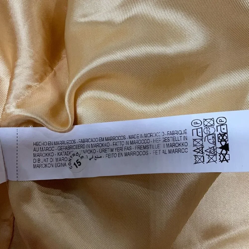 Zara beige button